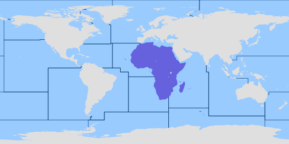 FAO area 1 - Aafrika - Siseveekogud