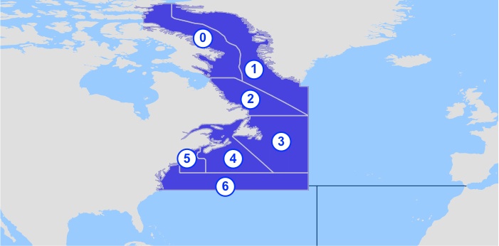 Oblast FAO 21 - Severozápadní Atlantik